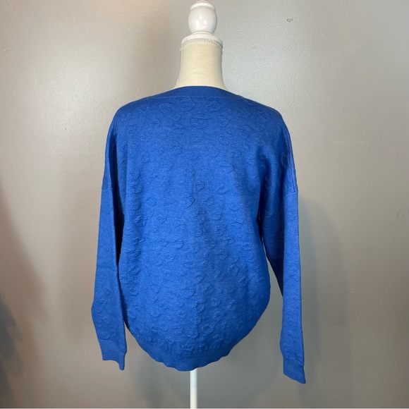 Kerisma Blue Cheetah Texture Top Size Medium/Large - Picture 5 of 10